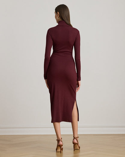 Ralph Lauren TieFront Turtleneck Dress