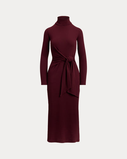 Ralph Lauren TieFront Turtleneck Dress