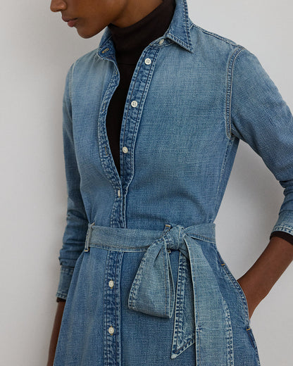 Ralph Lauren Belted Denim Shirtdress