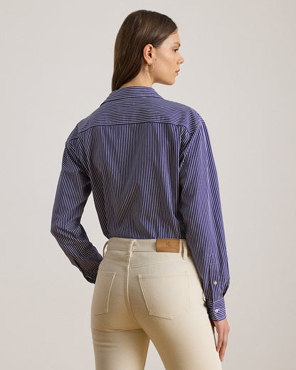 Ralph Lauren Relaxed Fit Striped Broadcloth Shirt