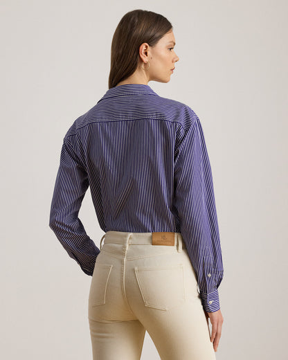 Ralph Lauren Relaxed Fit Striped Broadcloth Shirt