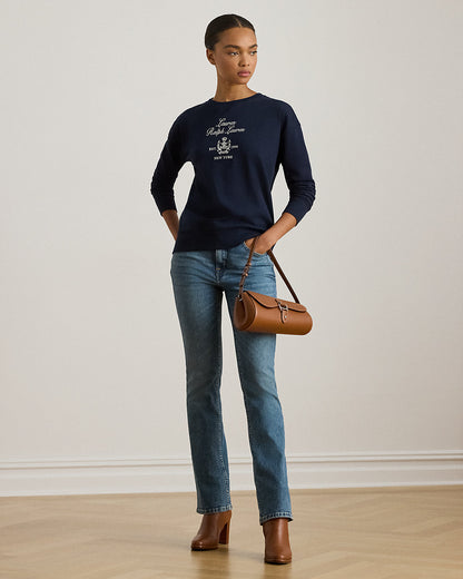 Ralph Lauren EmbroideredCrest Fleece Pullover