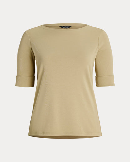 Ralph Lauren Stretch Cotton Boatneck Tee