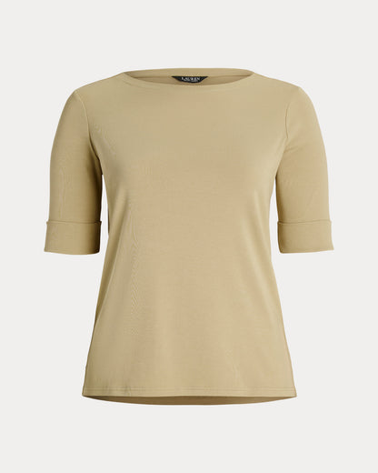 Ralph Lauren Stretch Cotton Boatneck Tee