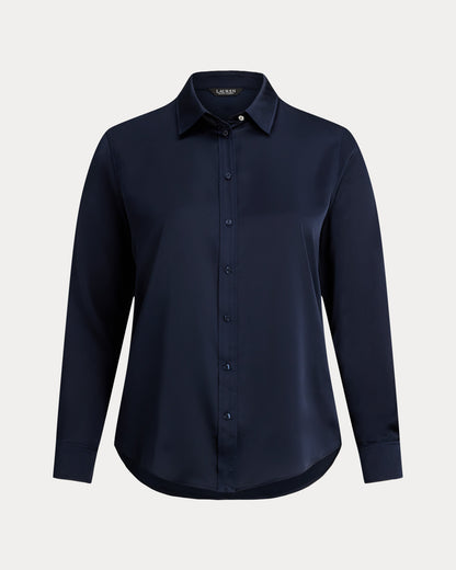 Ralph Lauren Classic Fit Satin Charmeuse Shirt