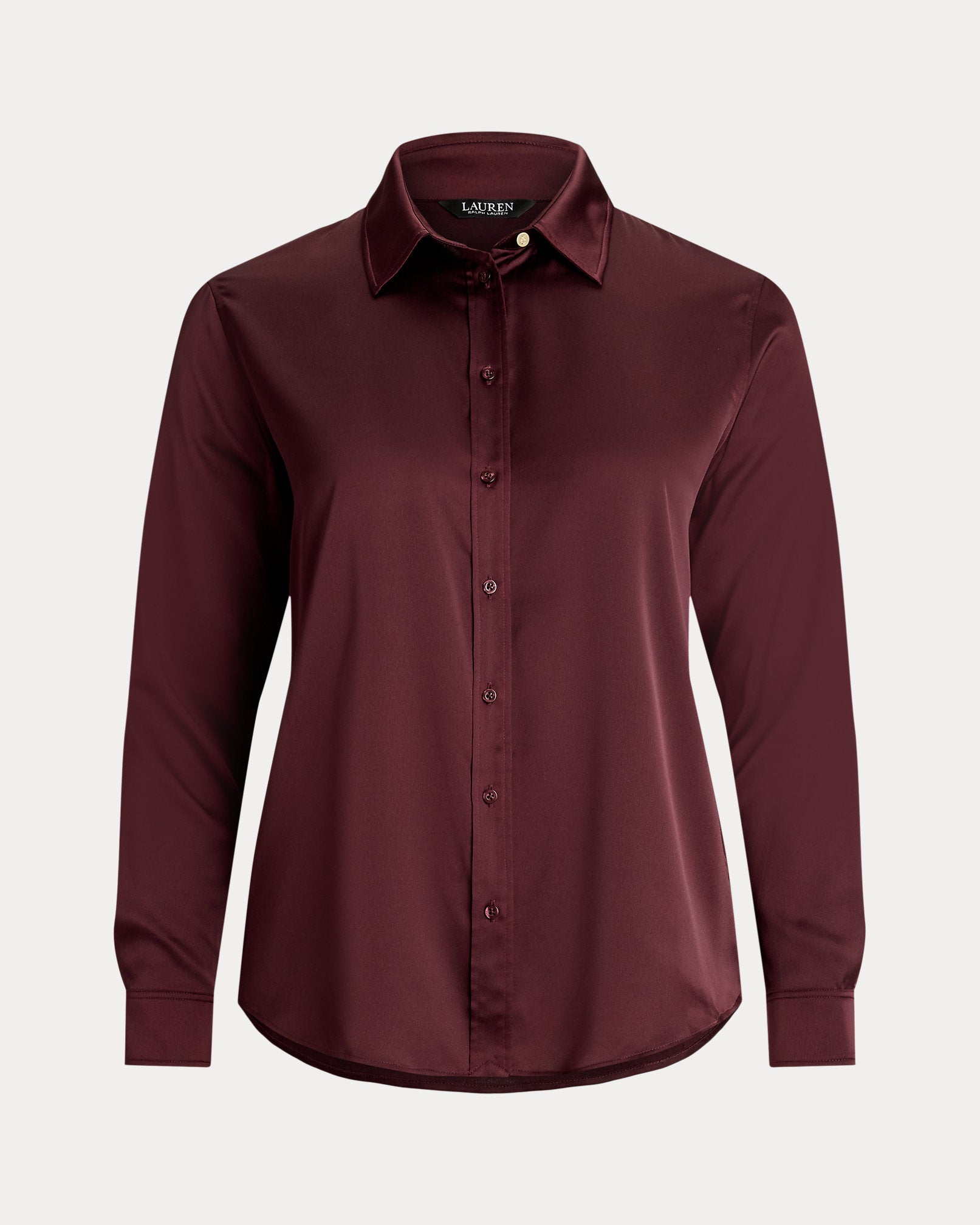 Ralph Lauren Classic Fit Satin Charmeuse Shirt