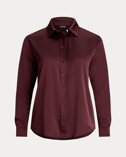 Ralph Lauren Classic Fit Satin Charmeuse Shirt