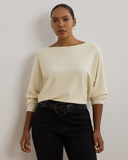 Ralph Lauren CottonBlend DolmanSleeve Sweater