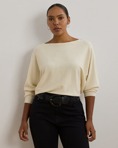 Ralph Lauren CottonBlend DolmanSleeve Sweater