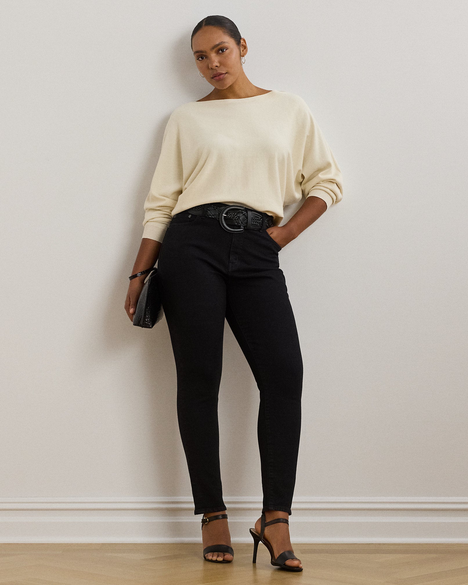 Ralph Lauren CottonBlend DolmanSleeve Sweater