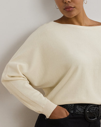 Ralph Lauren CottonBlend DolmanSleeve Sweater