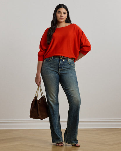 Ralph Lauren CottonBlend DolmanSleeve Sweater
