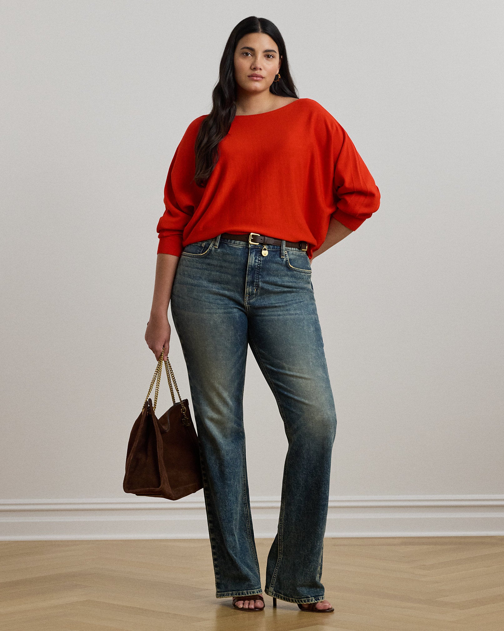 Ralph Lauren CottonBlend DolmanSleeve Sweater