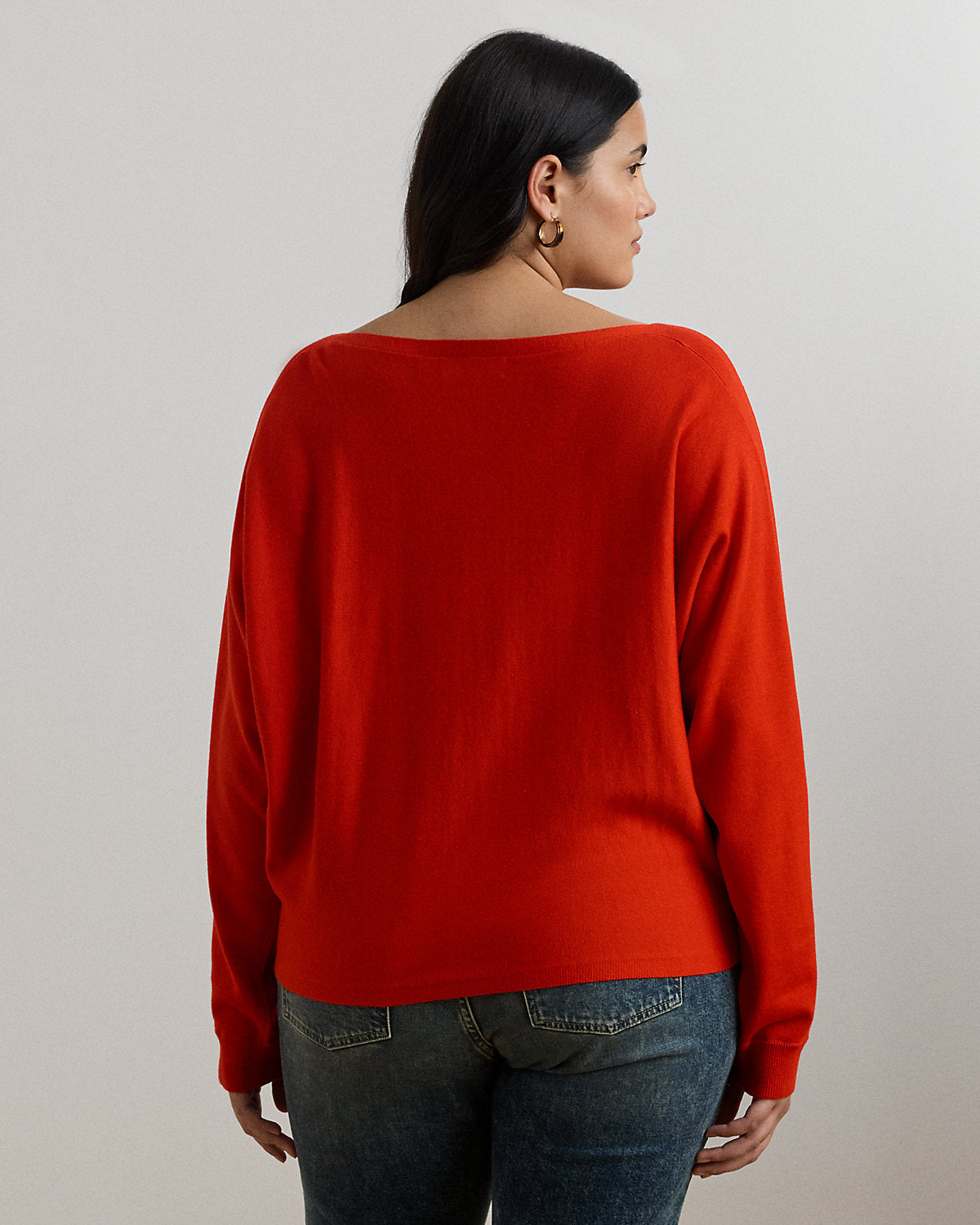 Ralph Lauren CottonBlend DolmanSleeve Sweater