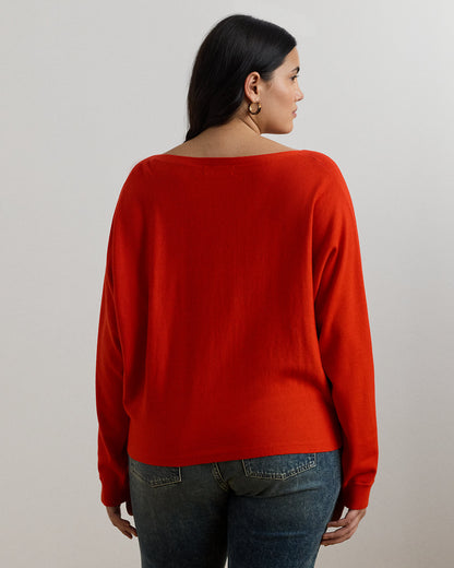 Ralph Lauren CottonBlend DolmanSleeve Sweater