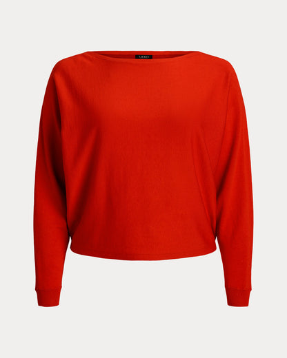 Ralph Lauren CottonBlend DolmanSleeve Sweater