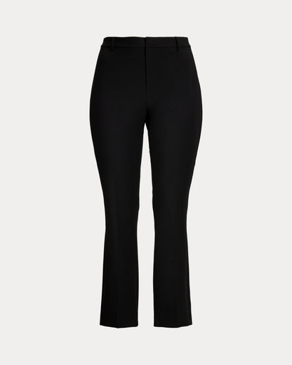Ralph Lauren SatinTrim DoubleFaced Crepe Pant
