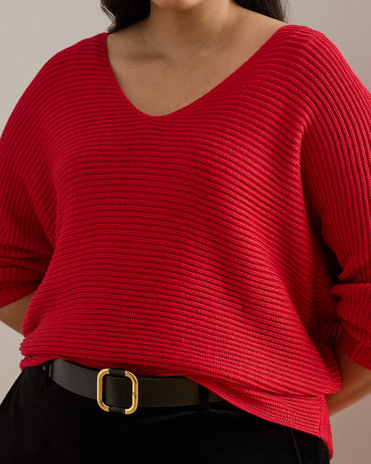 Ralph Lauren RibKnit DolmanSleeve Sweater