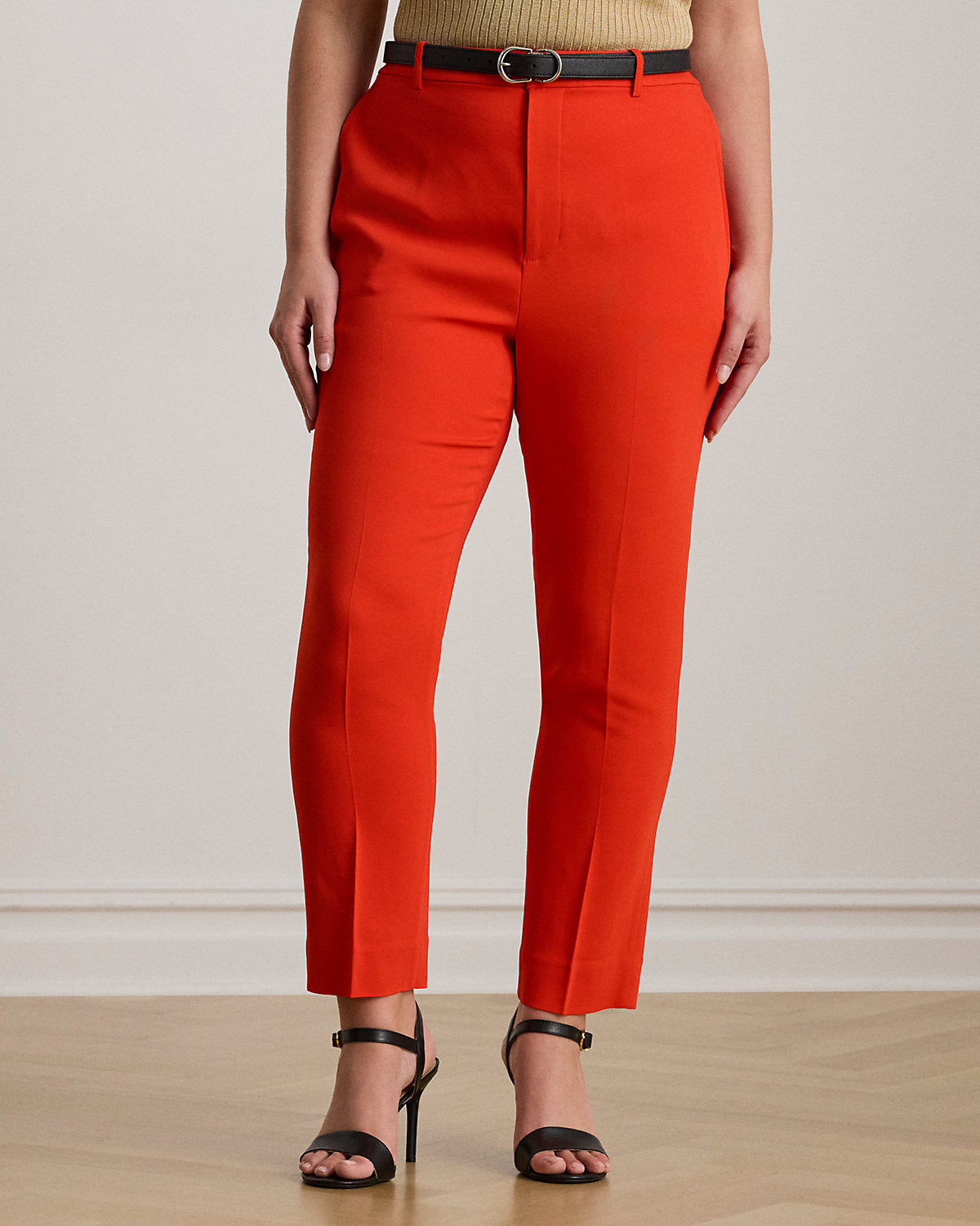 Ralph Lauren Stretch Cady Cropped Pant