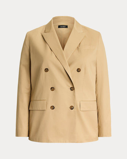 Ralph Lauren DoubleBreasted Cotton Twill Blazer