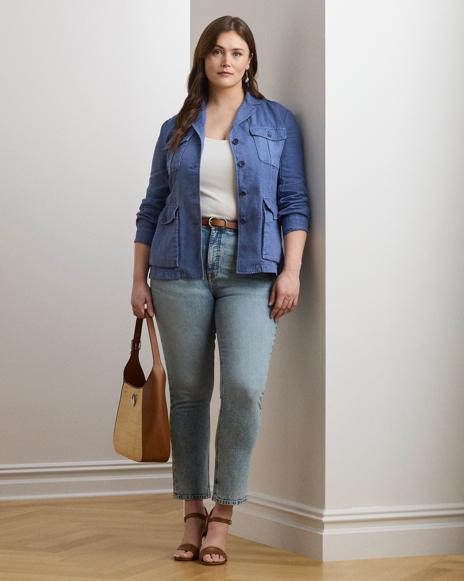Ralph Lauren HighRise Straight Ankle Jean