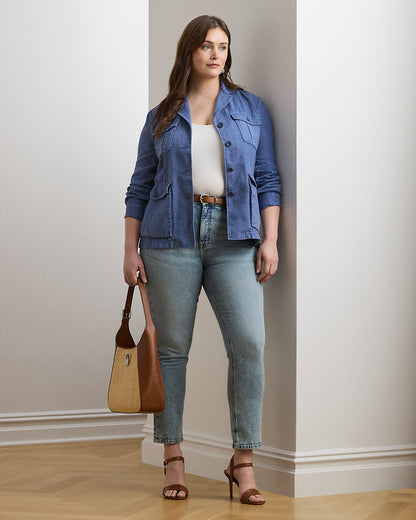 Ralph Lauren HighRise Straight Ankle Jean