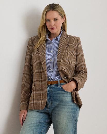Ralph Lauren Glen Plaid WoolBlend Twill Blazer