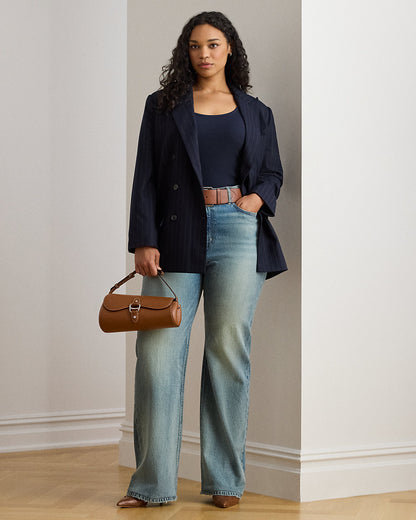 Ralph Lauren DoubleBreasted Pinstripe Twill Blazer
