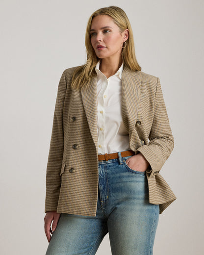 Ralph Lauren DoubleBreasted WoolBlend Twill Blazer