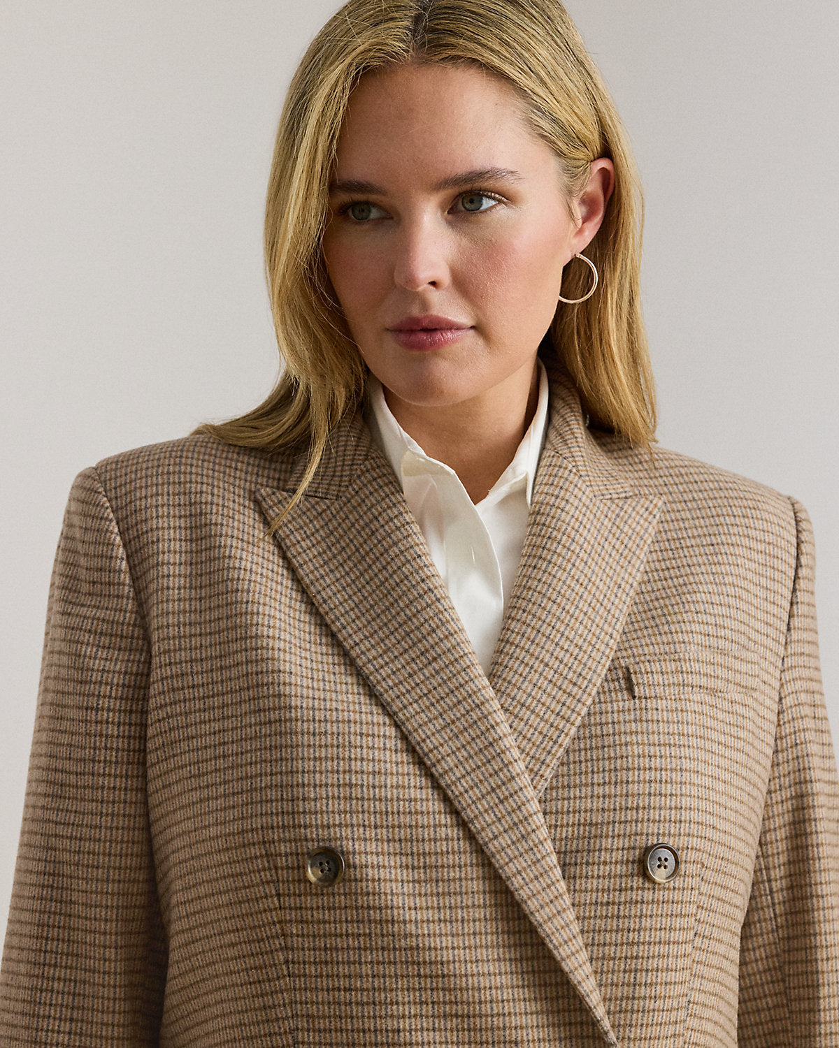 Ralph Lauren DoubleBreasted WoolBlend Twill Blazer