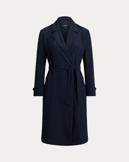 Ralph Lauren DoubleFaced Georgette Wrap Coat
