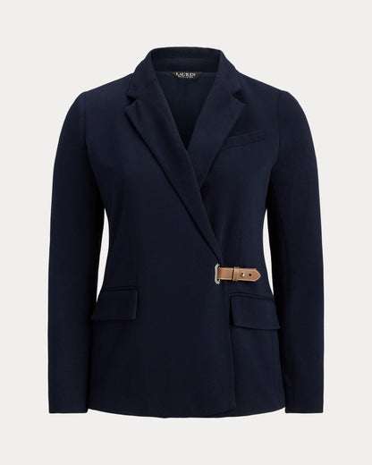 Ralph Lauren BuckleTrim Herringbone Jacquard Blazer