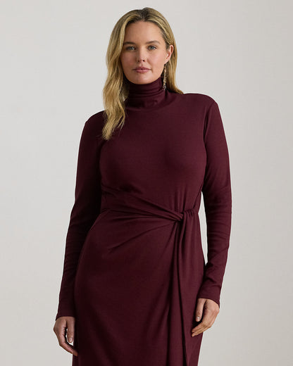 Ralph Lauren TieFront Turtleneck Dress
