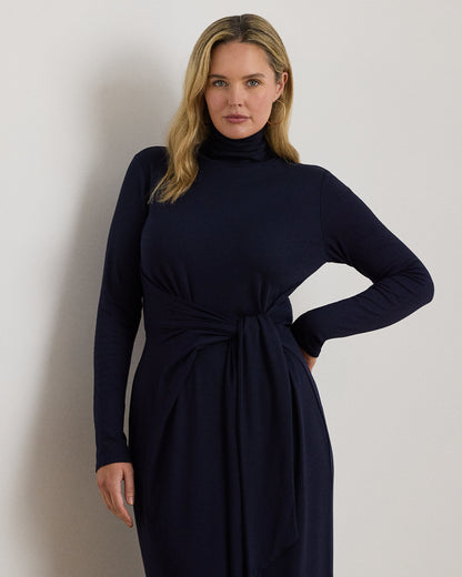 Ralph Lauren TieFront Turtleneck Dress