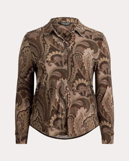 Ralph Lauren Slim Fit Paisley Jersey Shirt