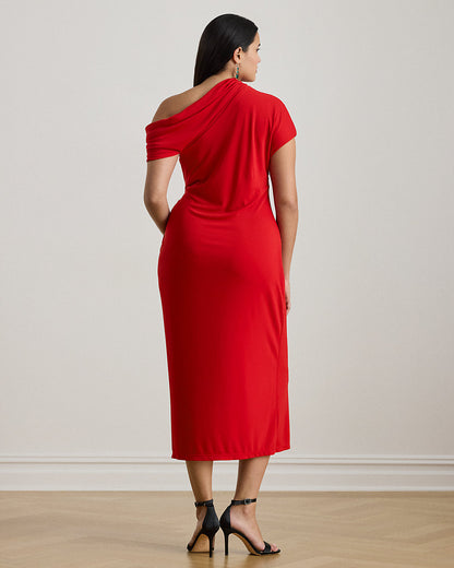 Ralph Lauren Stretch Jersey OfftheShoulder Dress