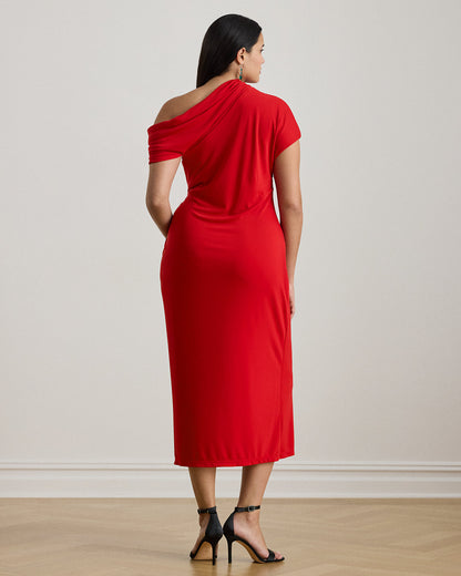 Ralph Lauren Stretch Jersey OfftheShoulder Dress