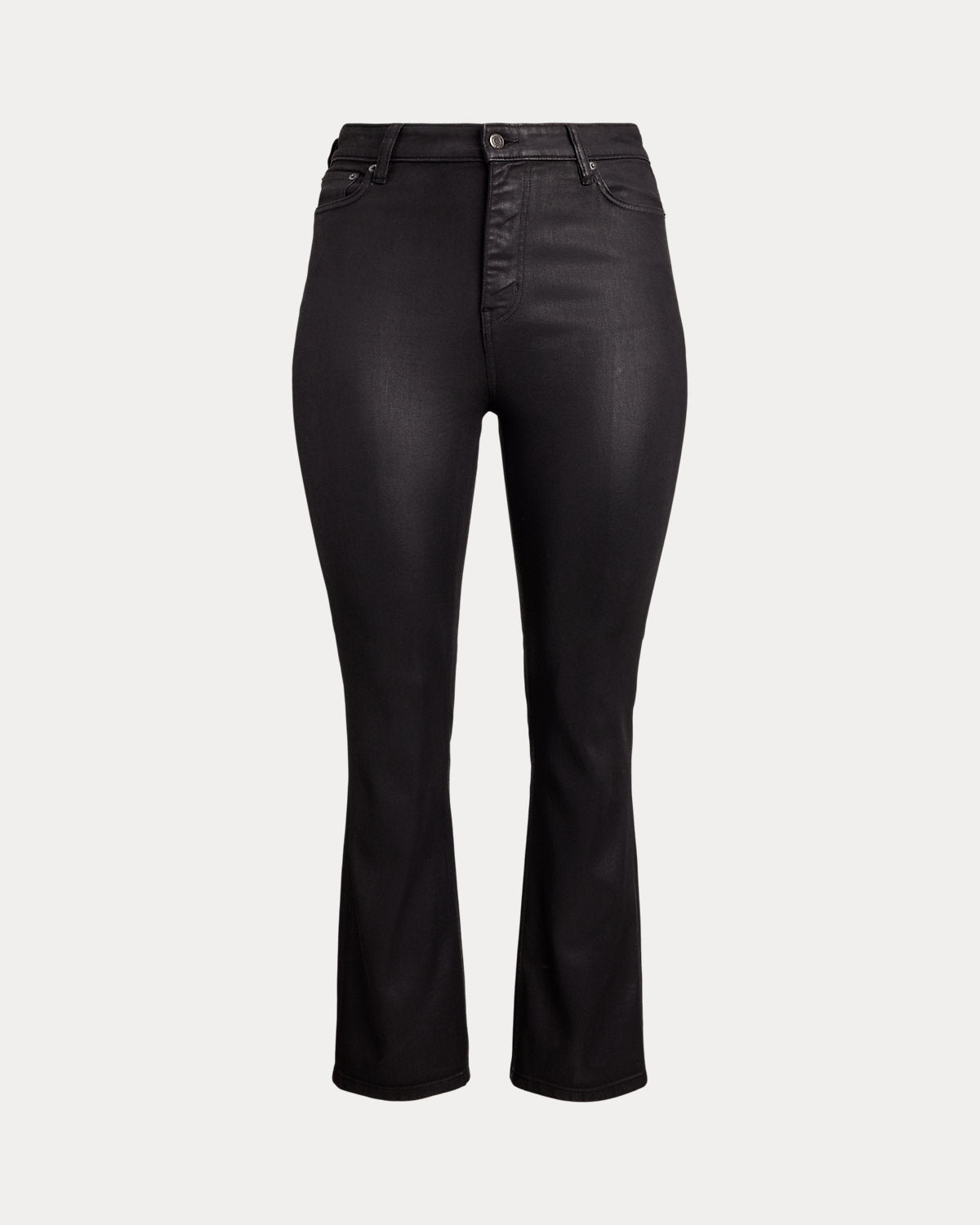 Ralph Lauren Coated HighRise Straight Ankle Jean