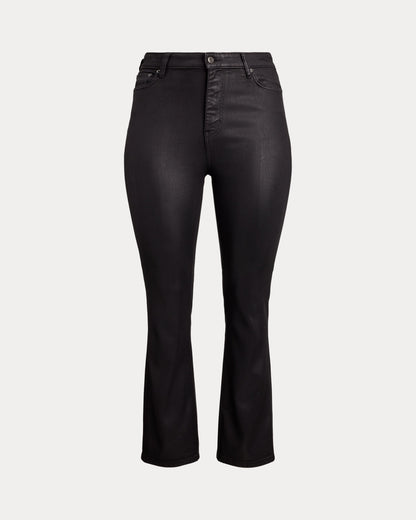 Ralph Lauren Coated HighRise Straight Ankle Jean