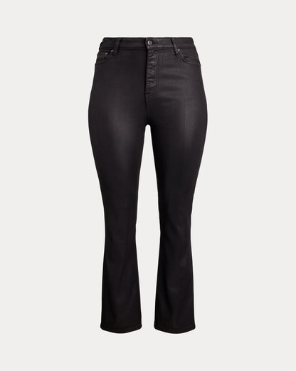 Ralph Lauren Coated HighRise Straight Ankle Jean