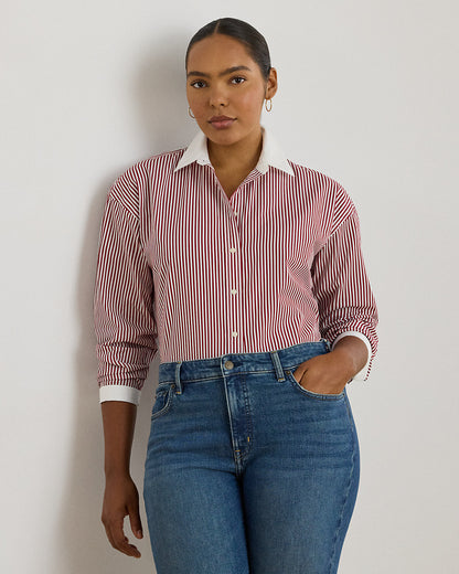 Ralph Lauren Striped Cotton Broadcloth Shirt