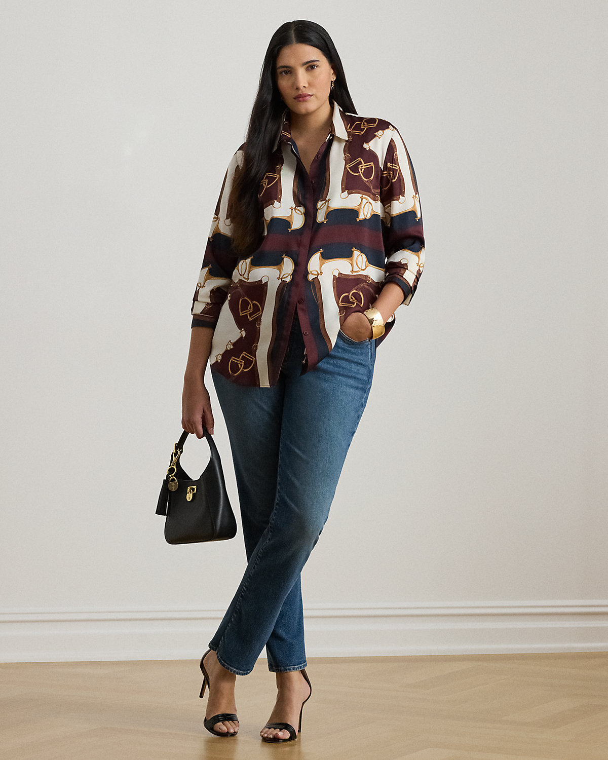 Ralph Lauren Classic Fit EquestrianPrint Twill Shirt