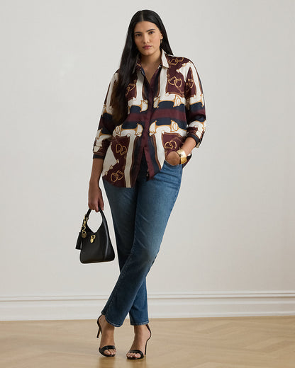 Ralph Lauren Classic Fit EquestrianPrint Twill Shirt