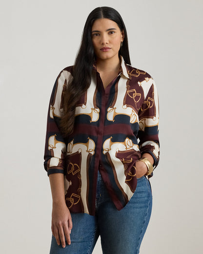 Ralph Lauren Classic Fit EquestrianPrint Twill Shirt
