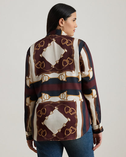 Ralph Lauren Classic Fit EquestrianPrint Twill Shirt