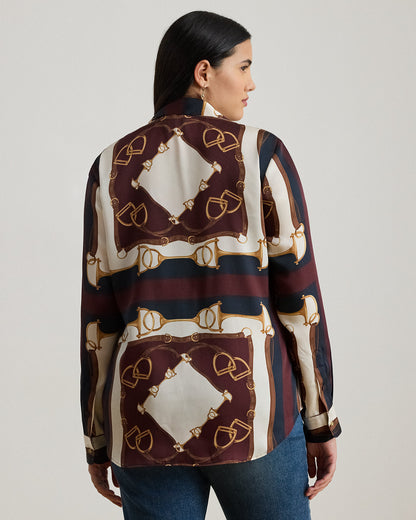 Ralph Lauren Classic Fit EquestrianPrint Twill Shirt