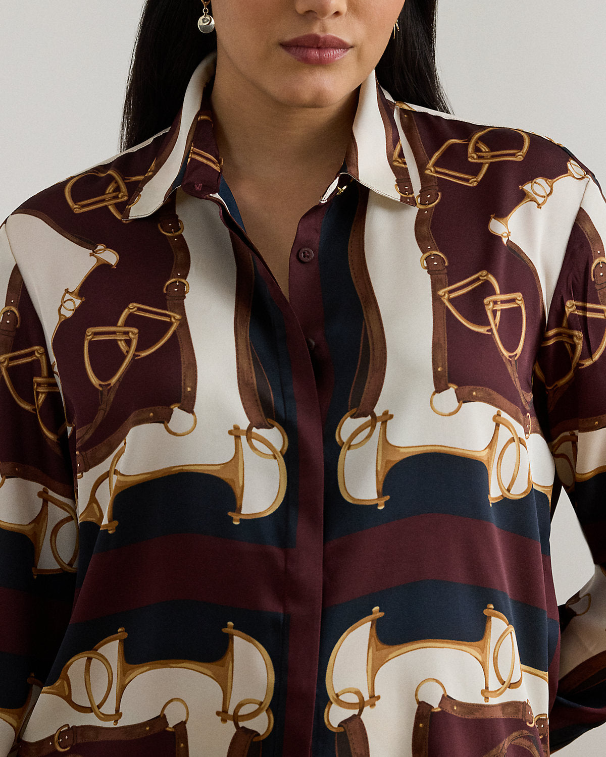 Ralph Lauren Classic Fit EquestrianPrint Twill Shirt