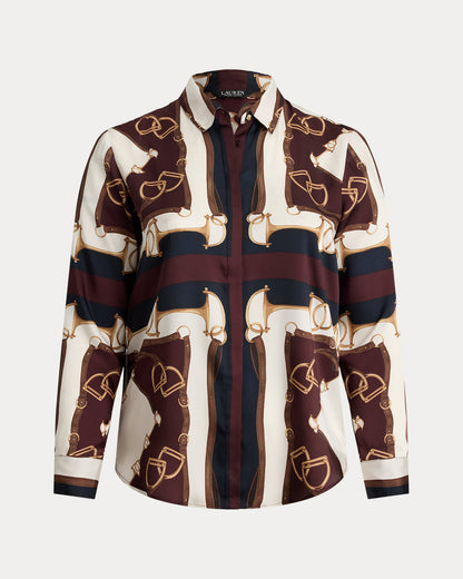 Ralph Lauren Classic Fit EquestrianPrint Twill Shirt