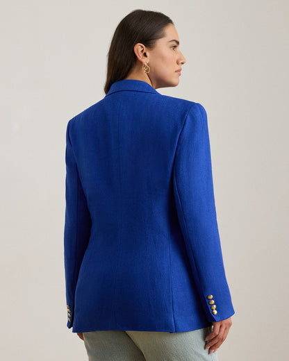 Ralph Lauren DoubleBreasted LinenCotton Blazer