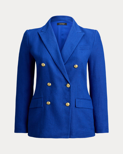 Ralph Lauren DoubleBreasted LinenCotton Blazer
